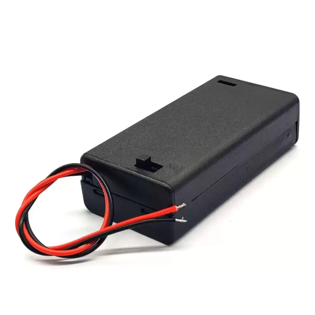 AA Battery Holder 2 Cell + On/Off Switch V2