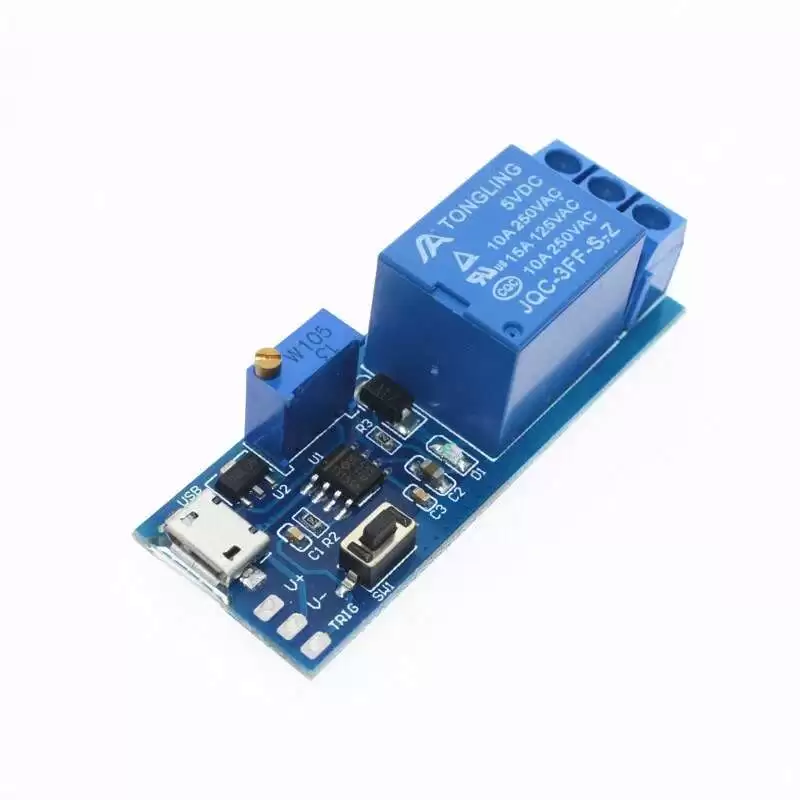 Timer Module Trigger Delay Relay Module 5-30V with Micro USB